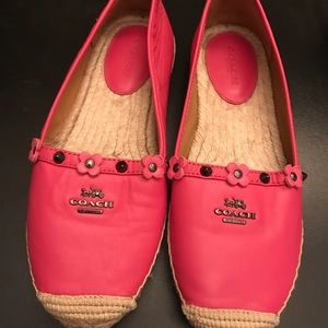 Coach Espadrille Flats Pink